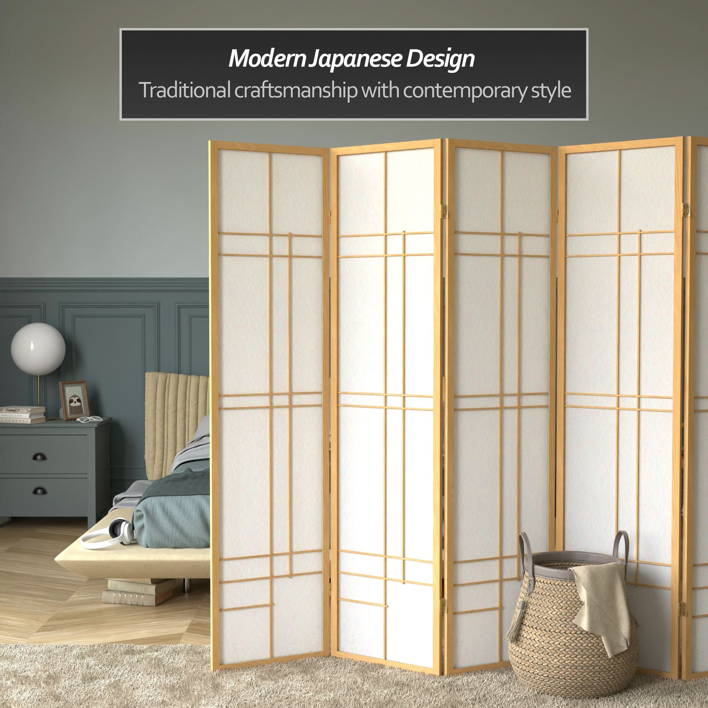 6 ft. Tall Etudes Shoji Screen