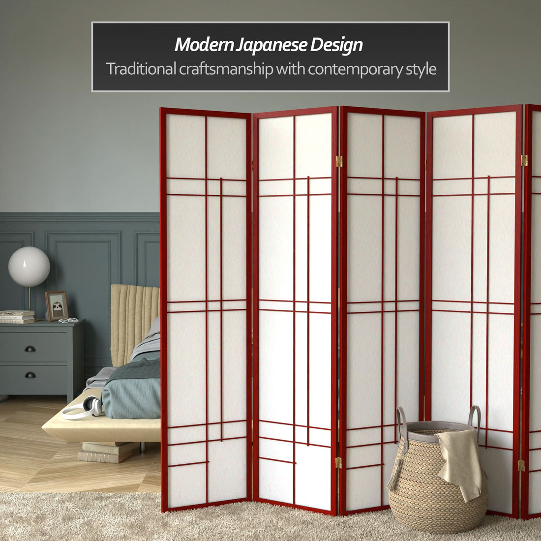 6 ft. Tall Etudes Shoji Screen