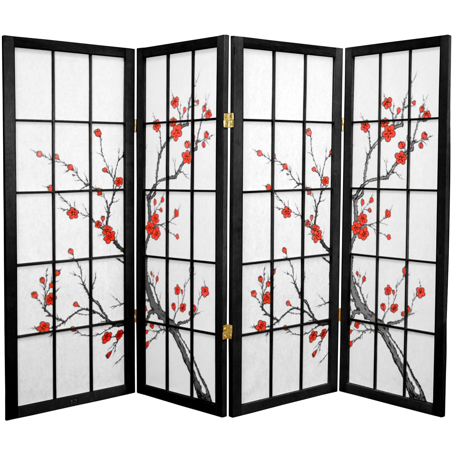 4 ft. Short Cherry Blossom Shoji Screen