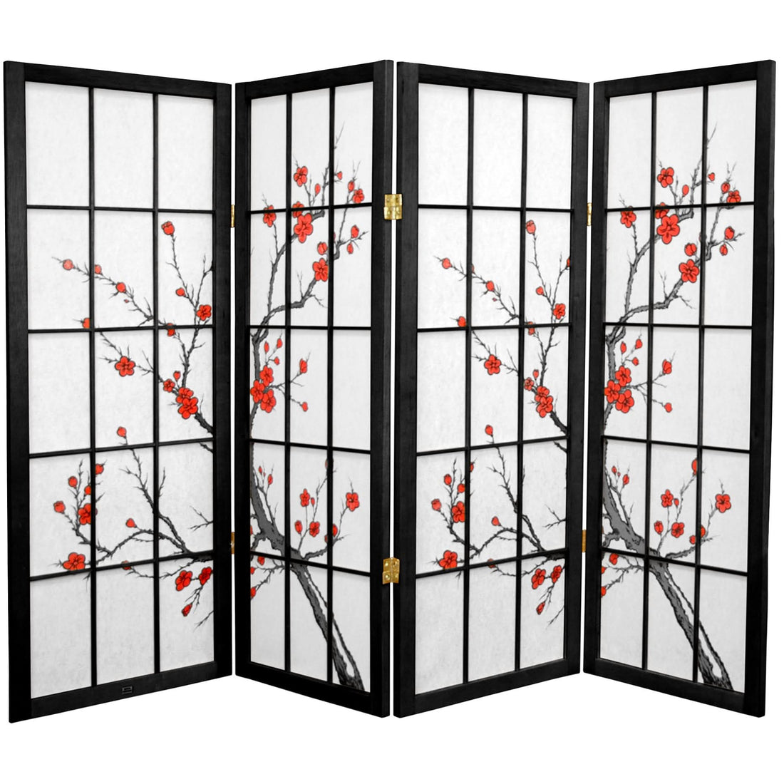 4 ft. Short Cherry Blossom Shoji Screen