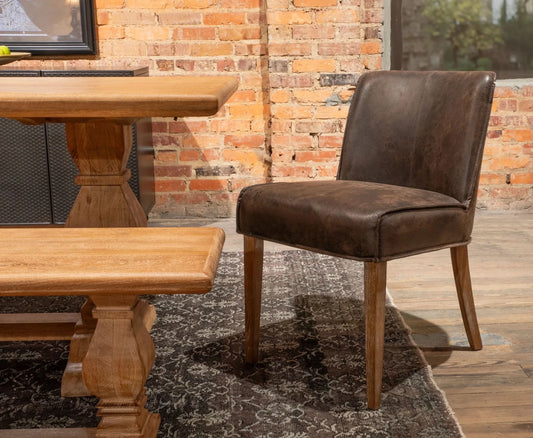  Avery Leather Side Chairs 