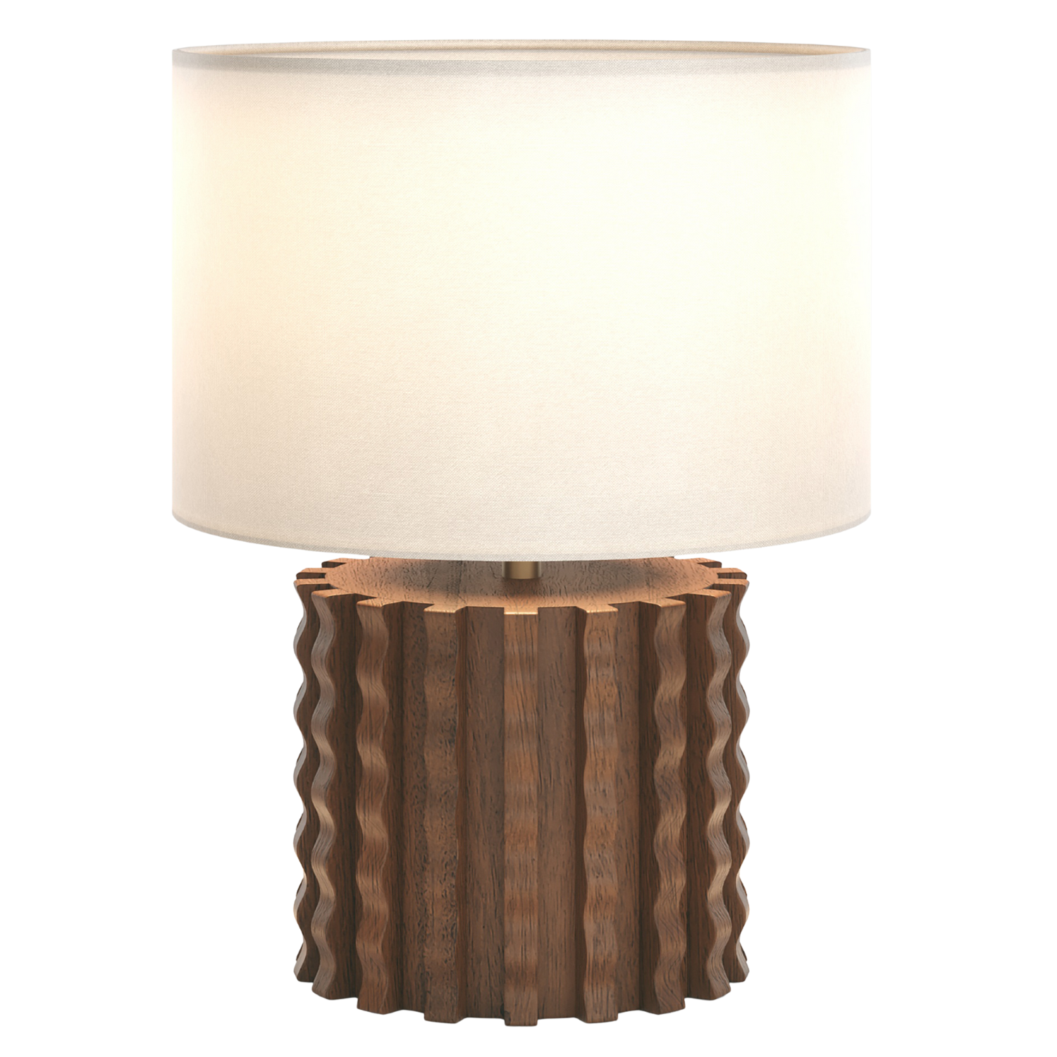 Swirl Oak Table Lamp
