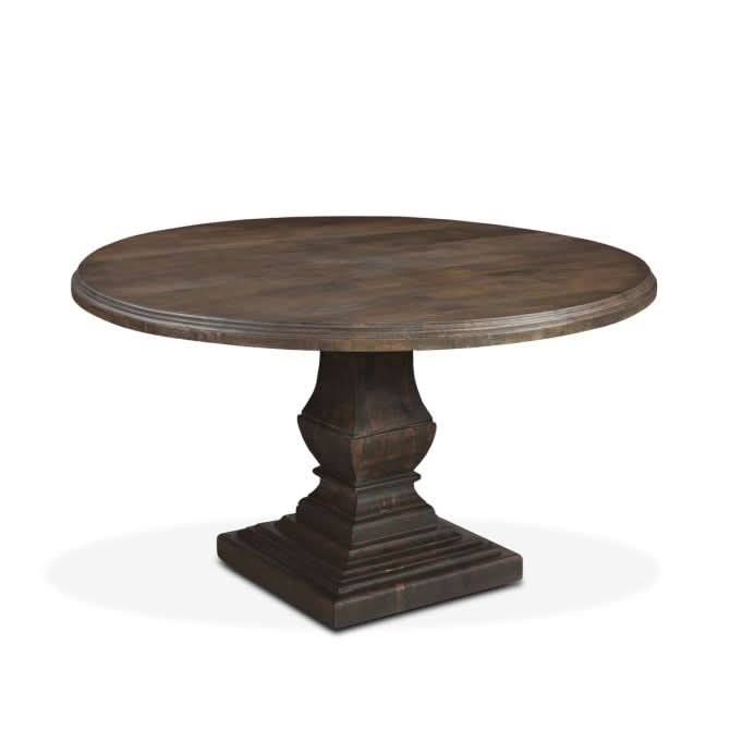 Toulon 48" Weathered Mango Round Dining Table - Home Trends & Design