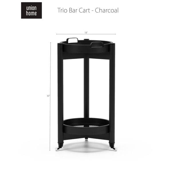 Trio Round Bar Cart