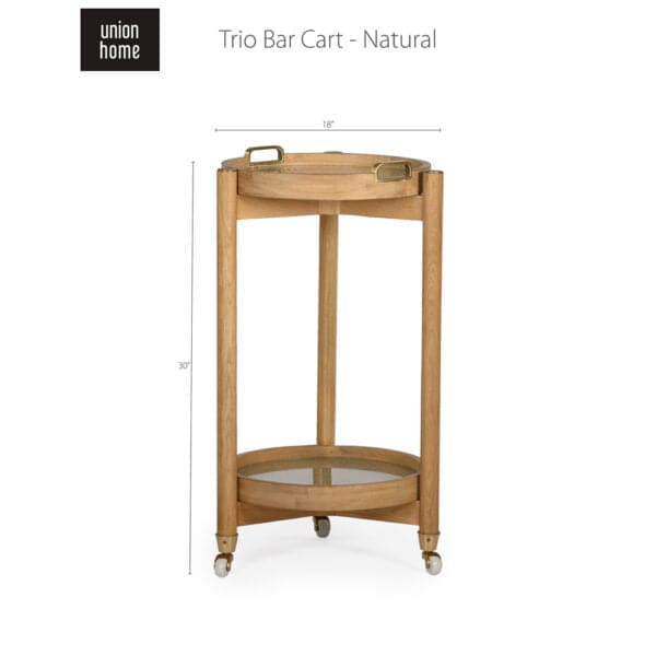 Trio Round Bar Cart