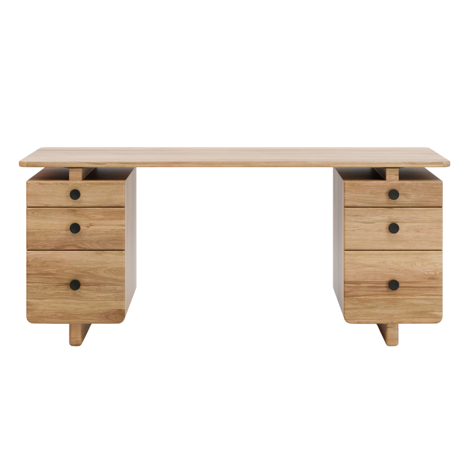 Valeria Oak Desk