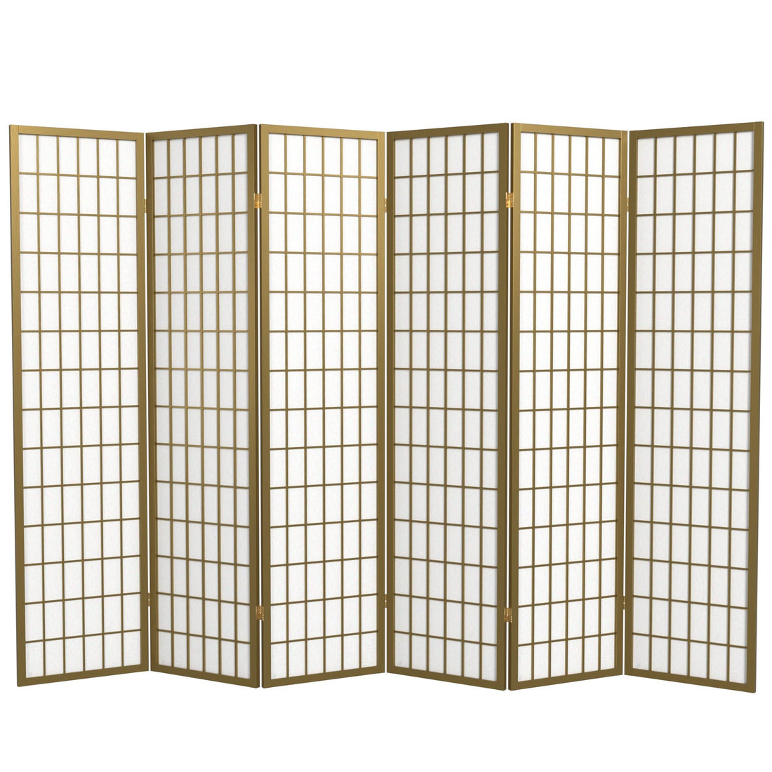 6 ft. Tall Window Pane Shoji Screen