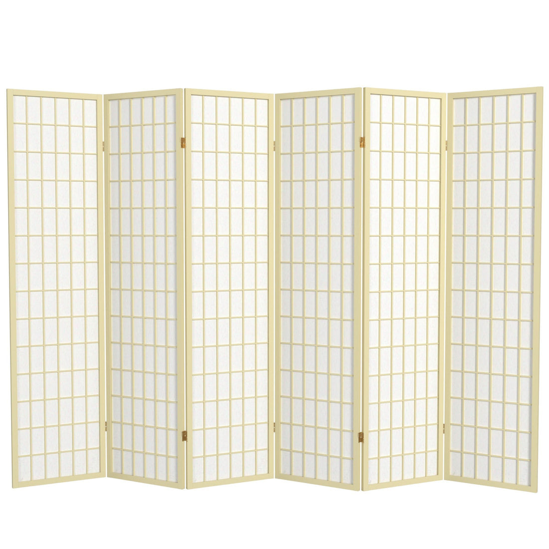 6 ft. Tall Window Pane Shoji Screen