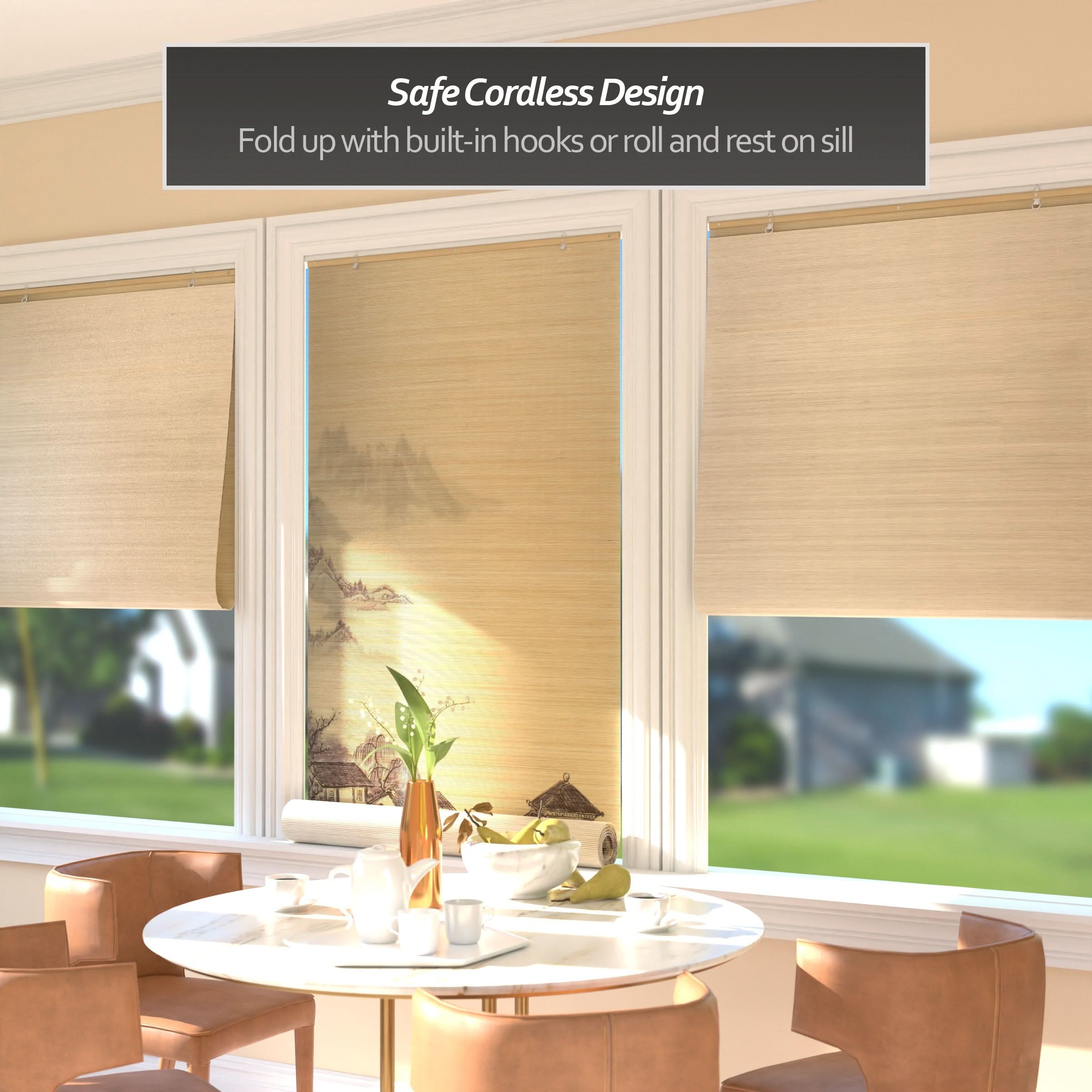 Landscape Bamboo Window Shade Blind