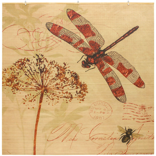  Dragonfly Bamboo Window Shade Blind 