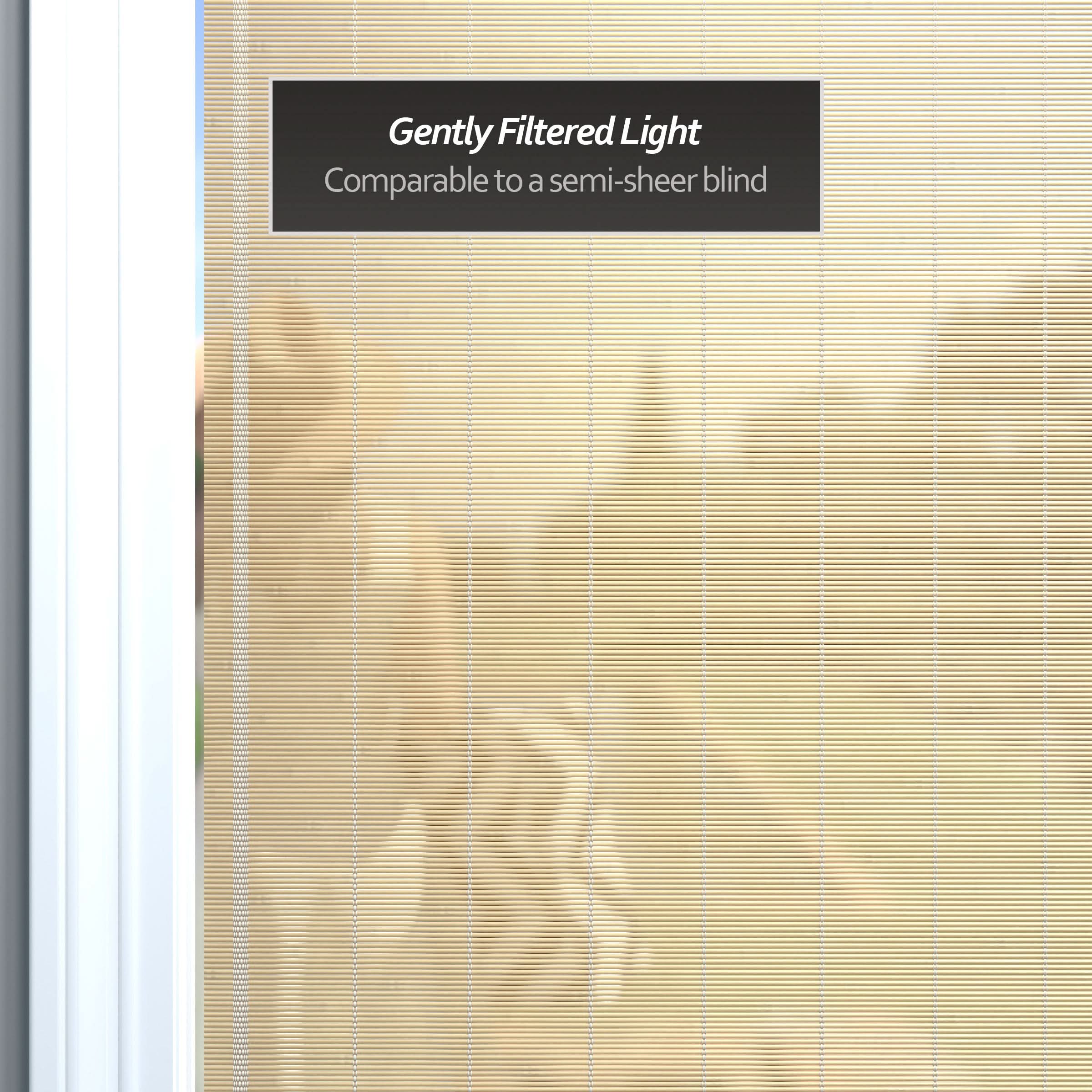 Natural Matchstick Cordless Bamboo Window Shade