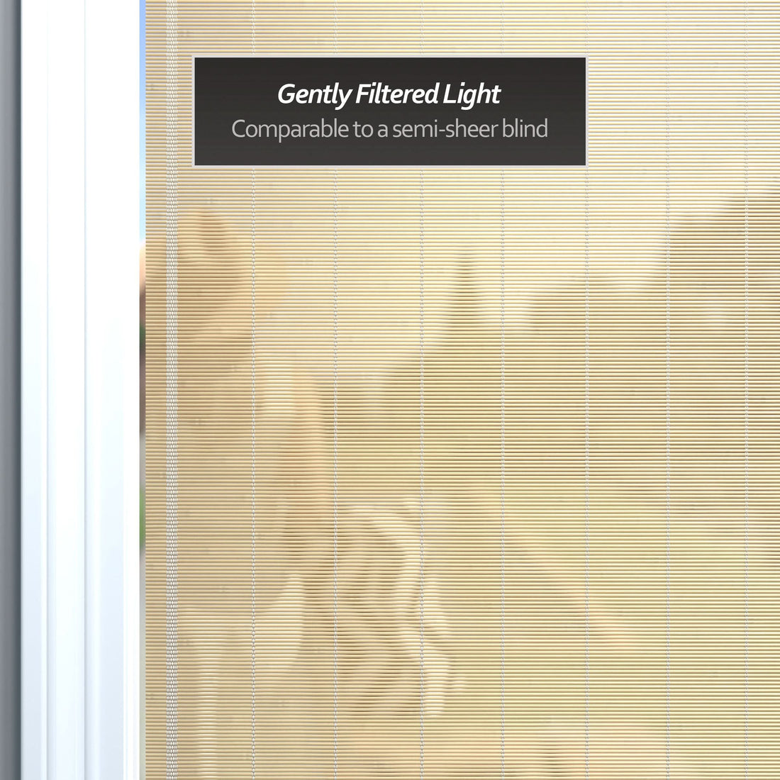 Natural Matchstick Cordless Bamboo Window Shade