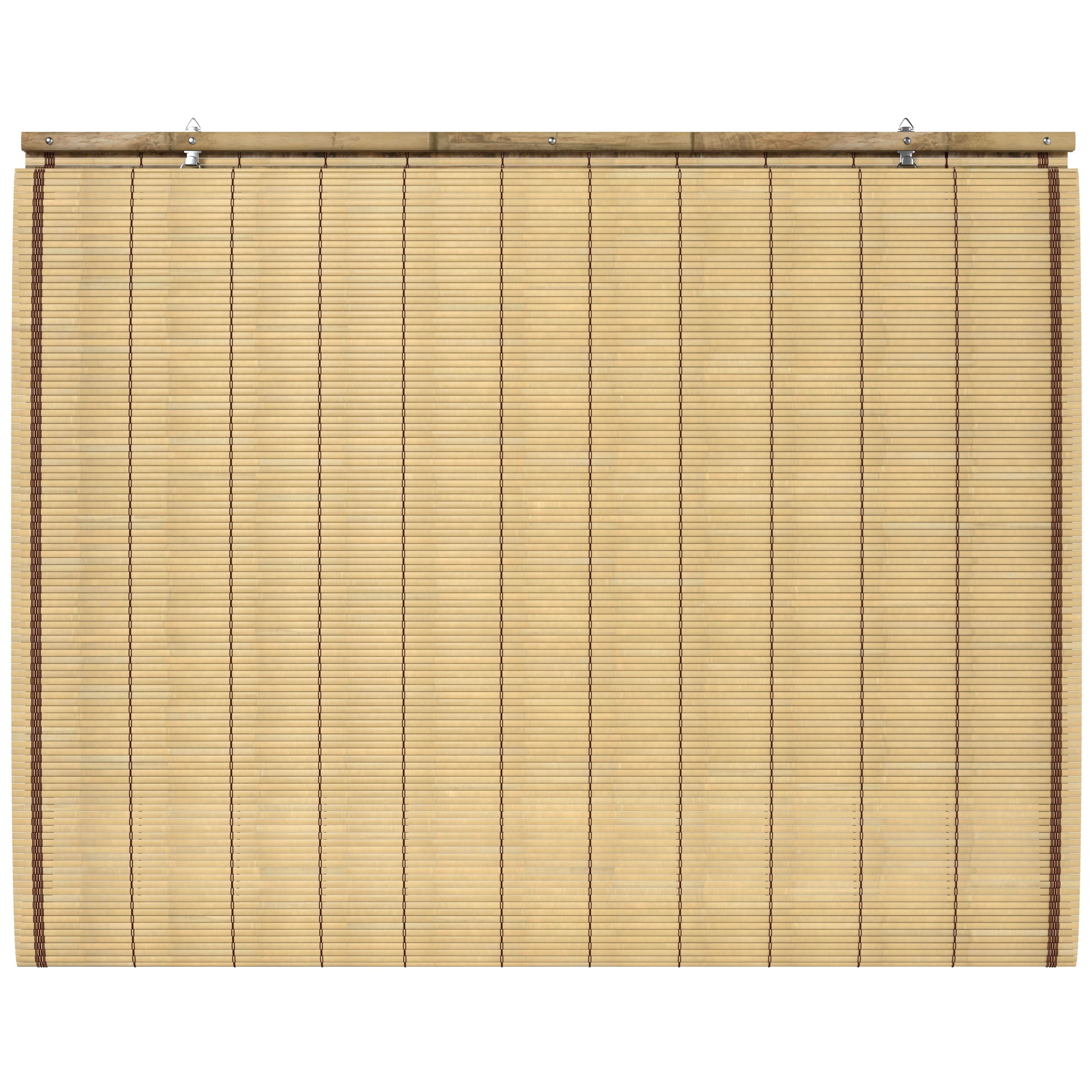 Tortoise Burnt Bamboo Cordless Window Shade