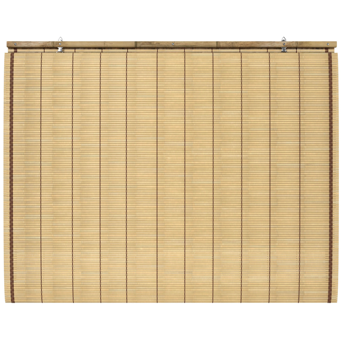 Tortoise Burnt Bamboo Cordless Window Shade