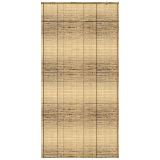  Tortoise Burnt Bamboo Cordless Window Shade 