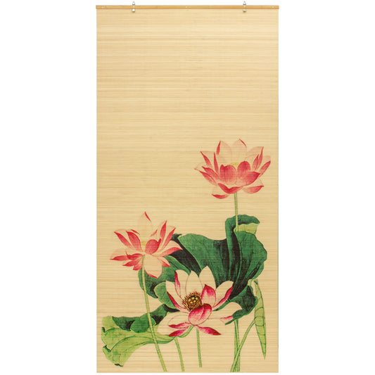 Lotus Blossom Bamboo Window Shade Blind