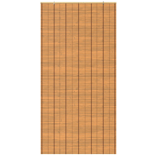  Two-Tone Honey Burnt Bamboo Cordless Window Shade 