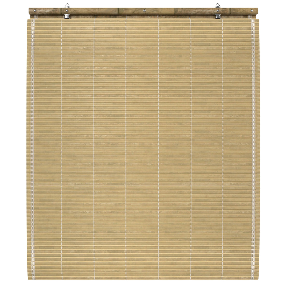 Natural Burnt Bamboo Cordless Window Shade