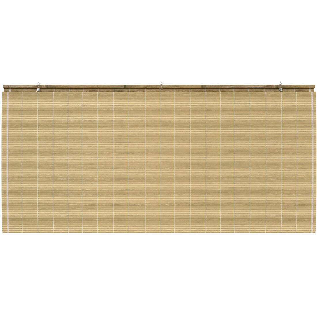 Natural Burnt Bamboo Cordless Window Shade