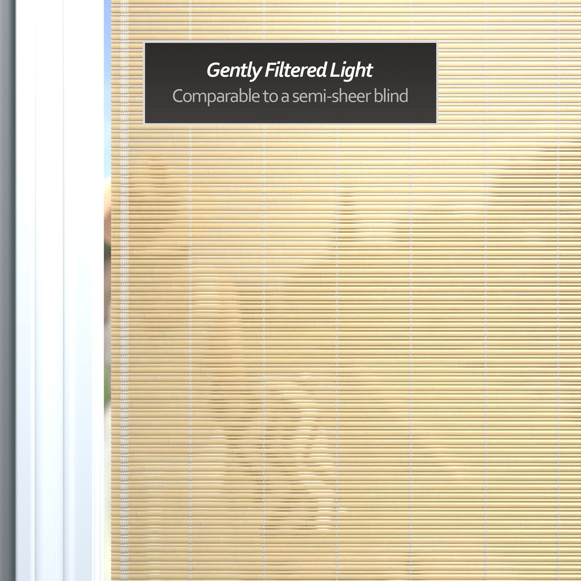 Natural Bamboo Cordless Window Shade