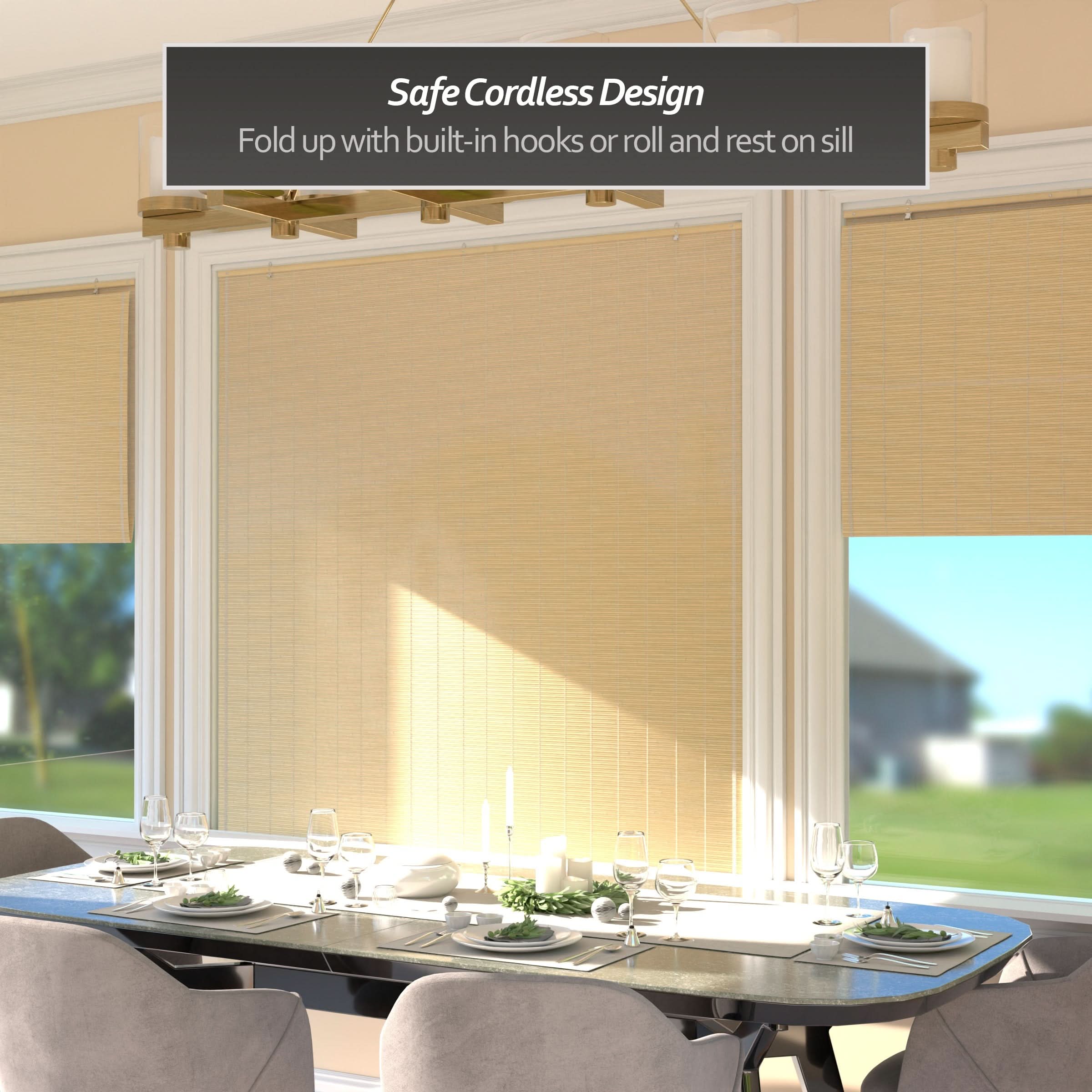 Natural Bamboo Cordless Window Shade