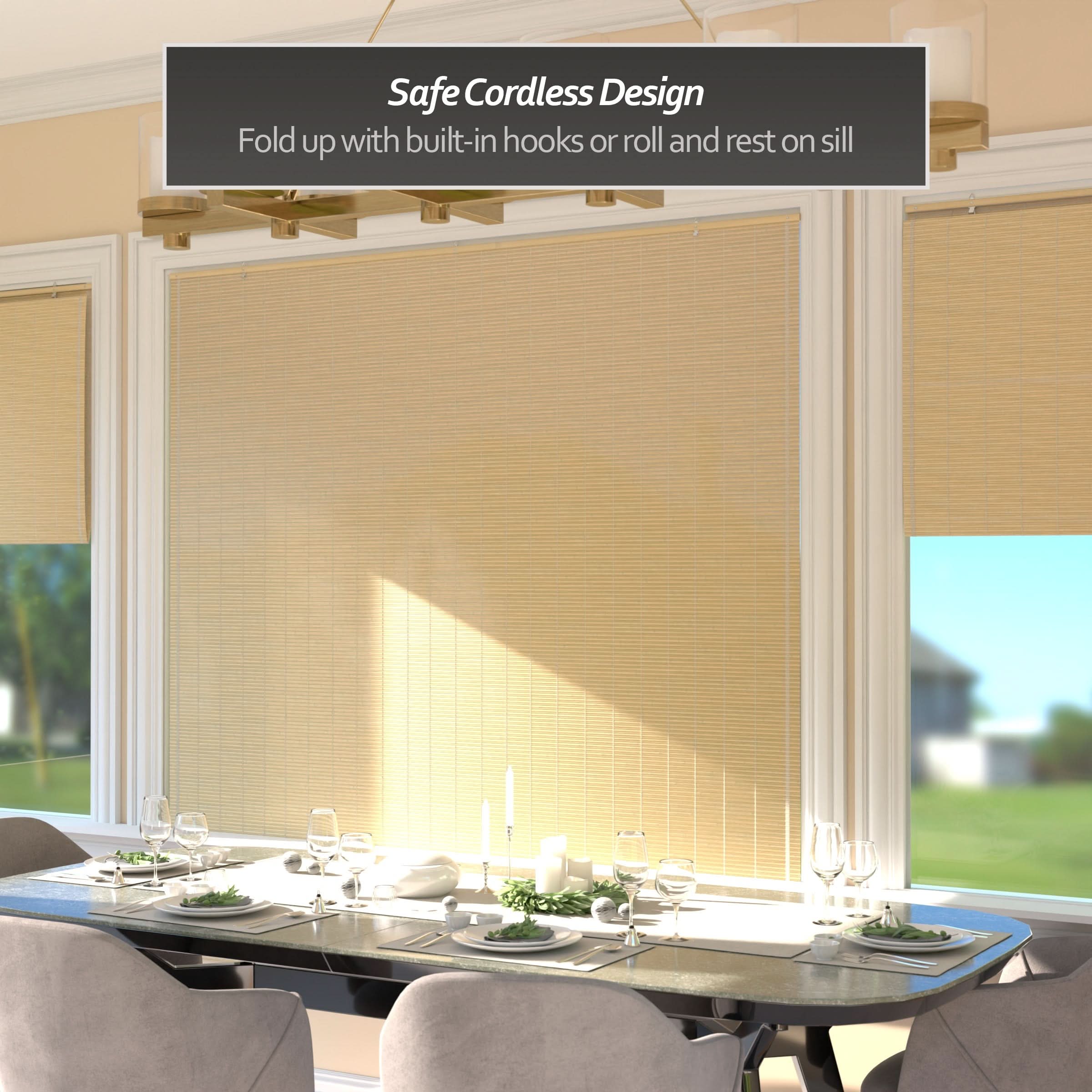 Natural Bamboo Cordless Window Shade