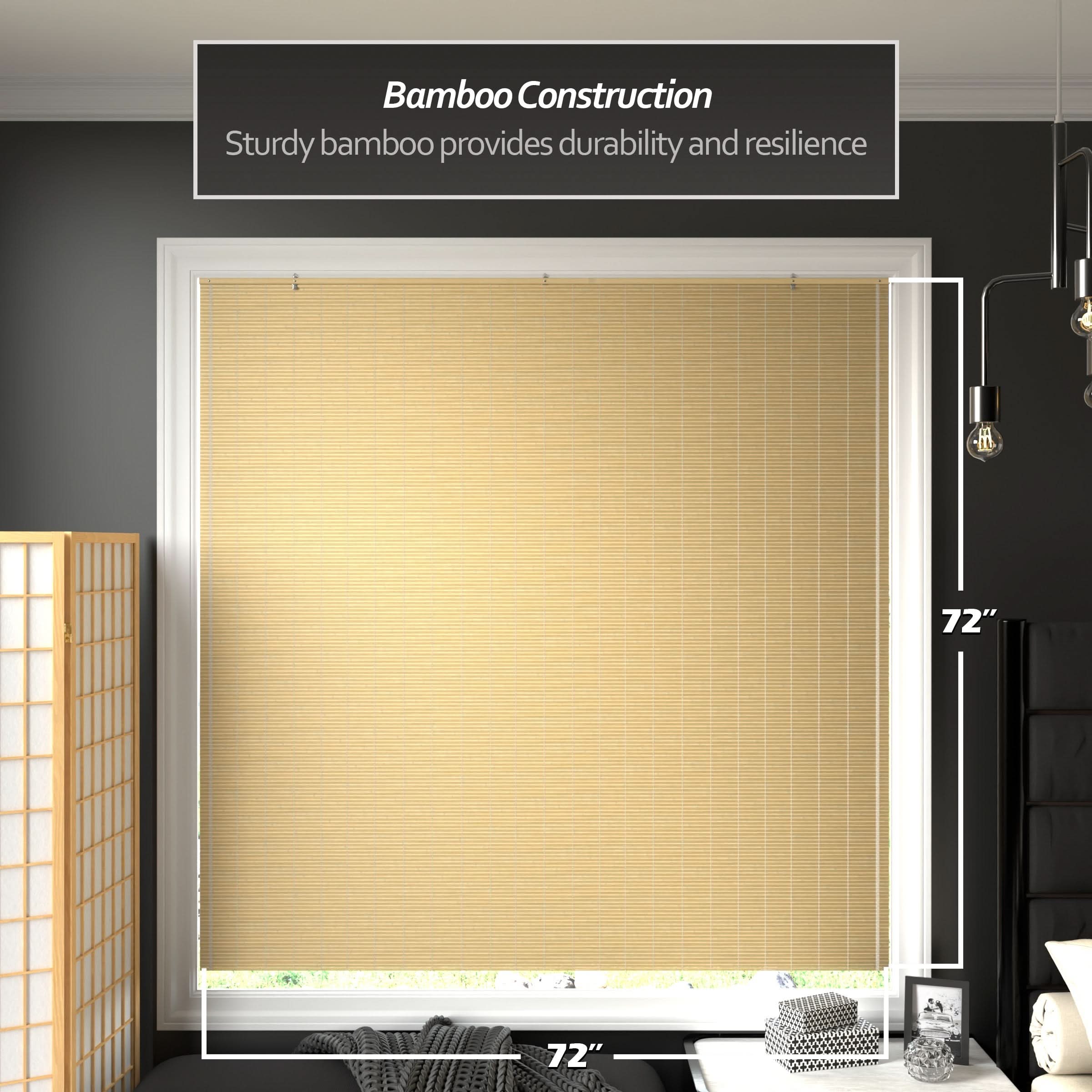 Natural Bamboo Cordless Window Shade