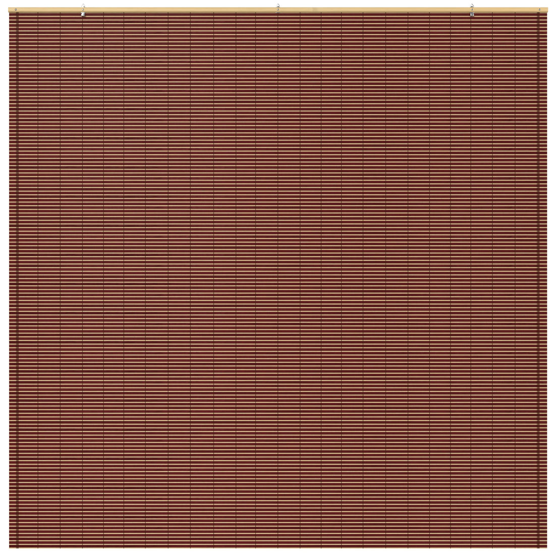 Mahogany Bamboo Cordless Window Shade