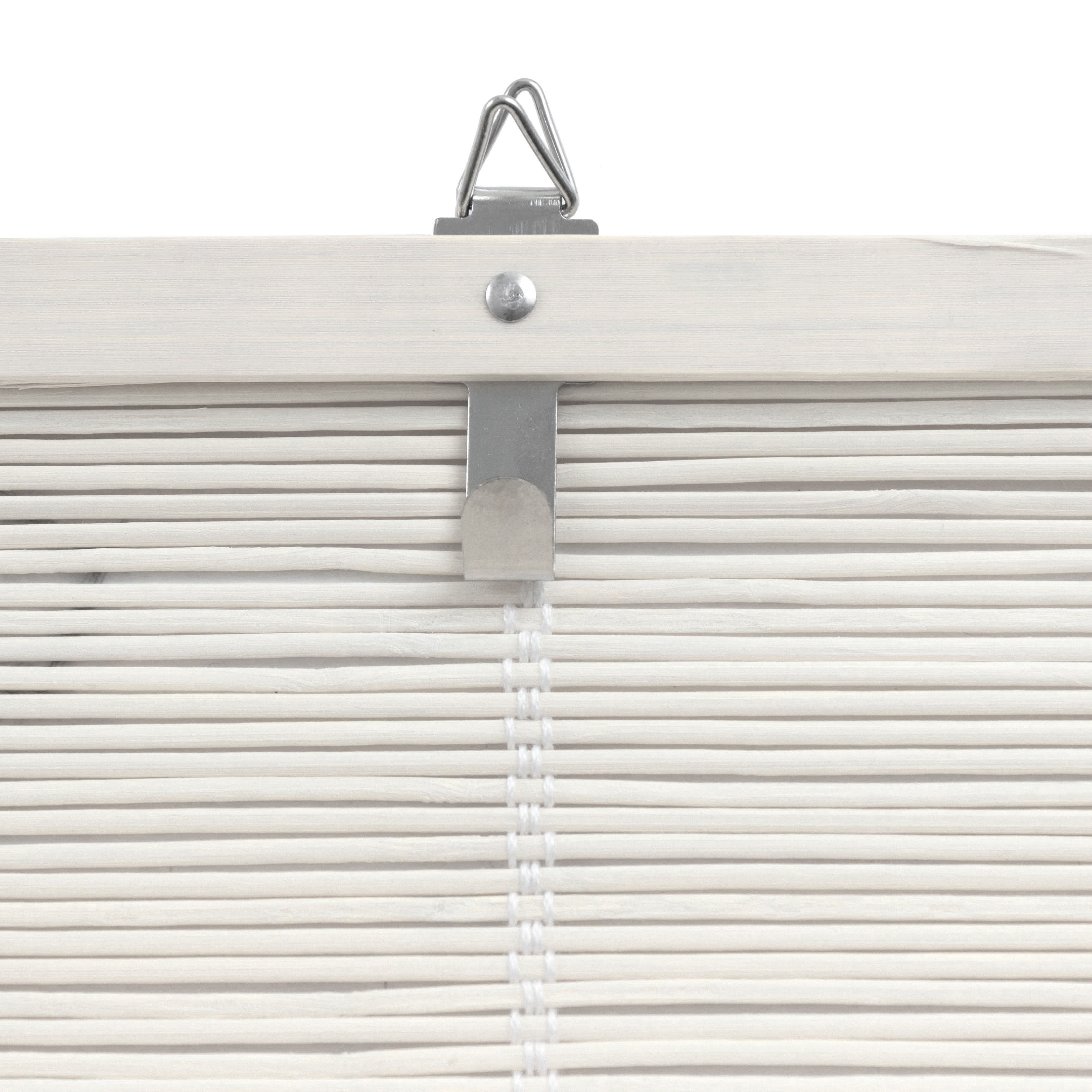 White Bamboo Window Shade Blind