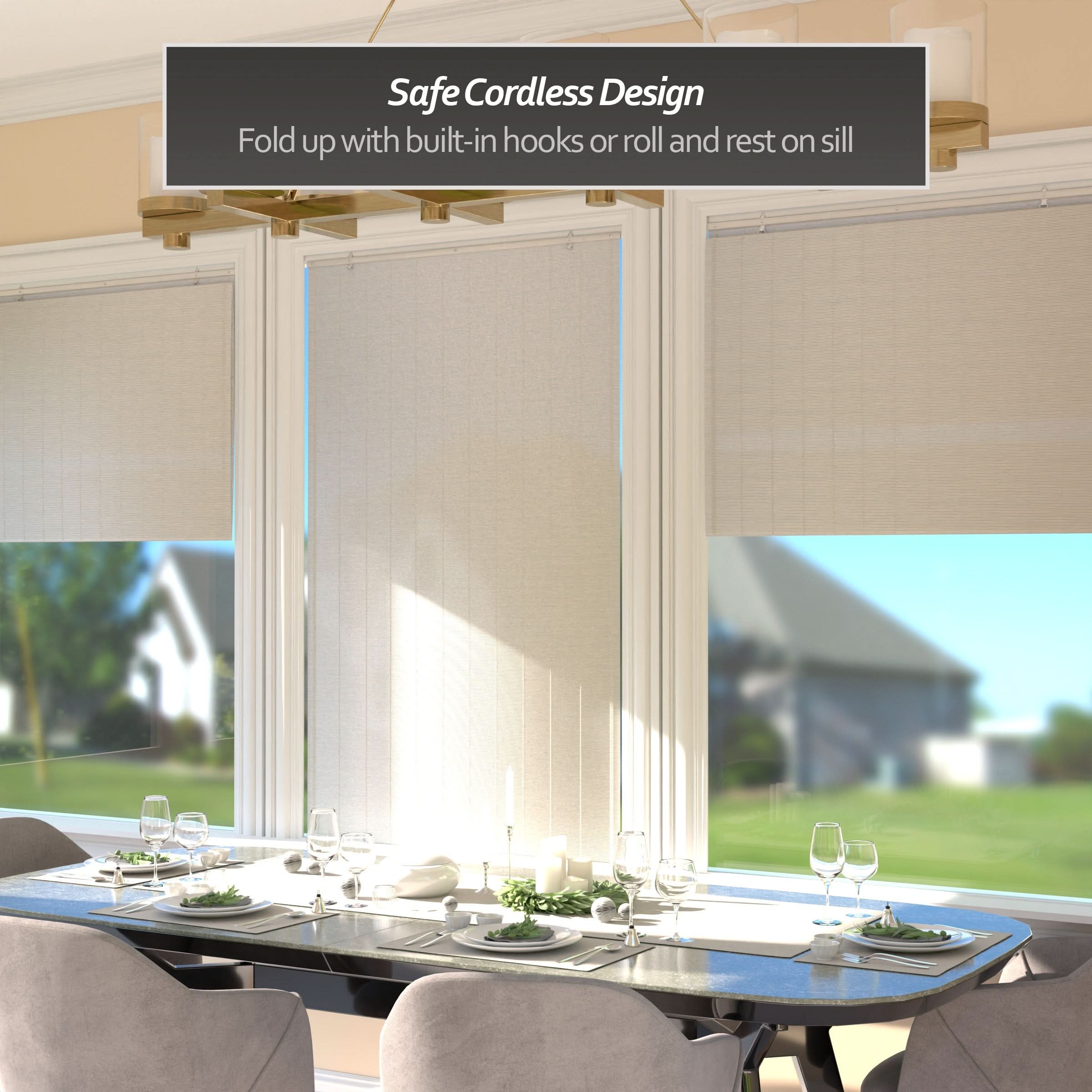 White Bamboo Window Shade Blind