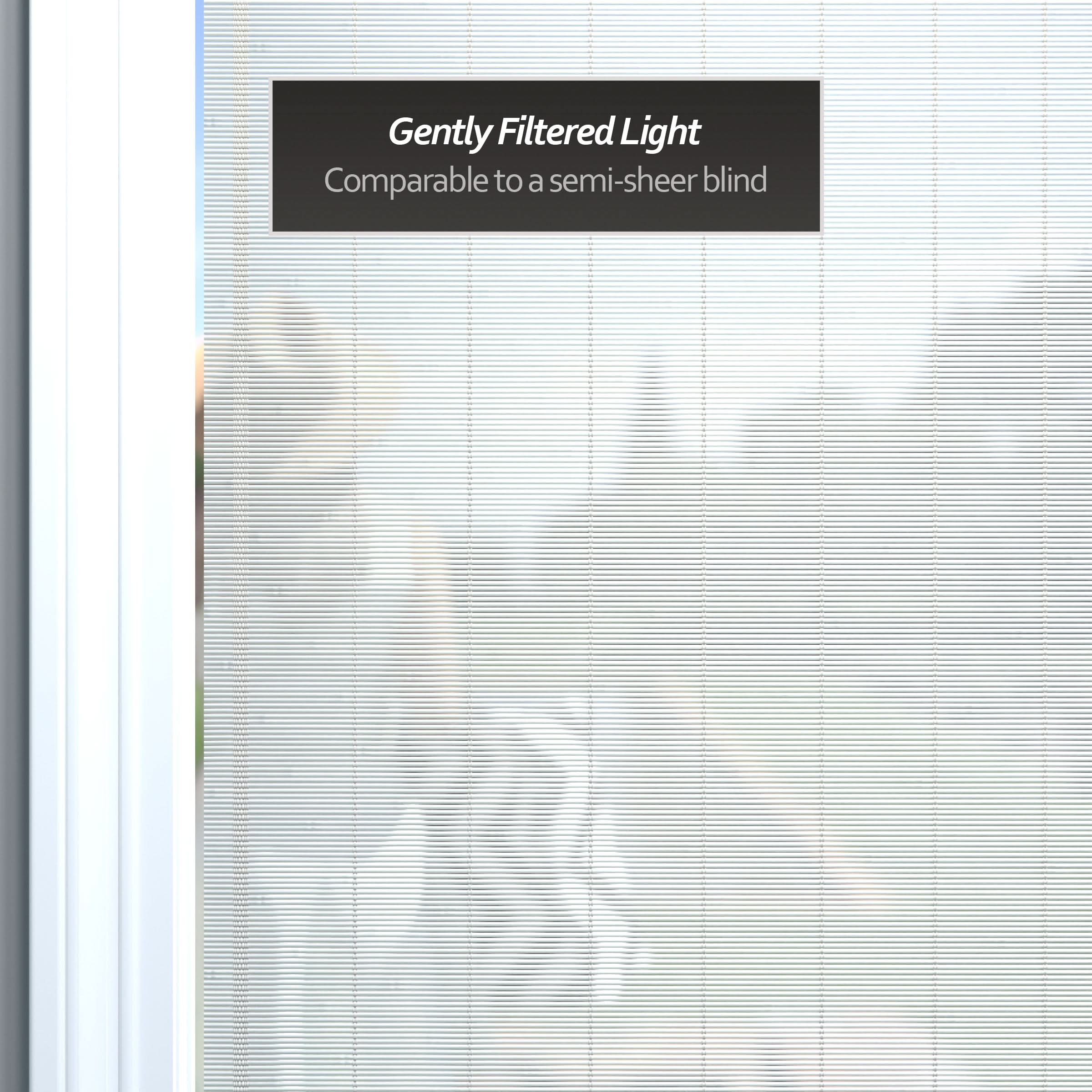 White Bamboo Window Shade Blind