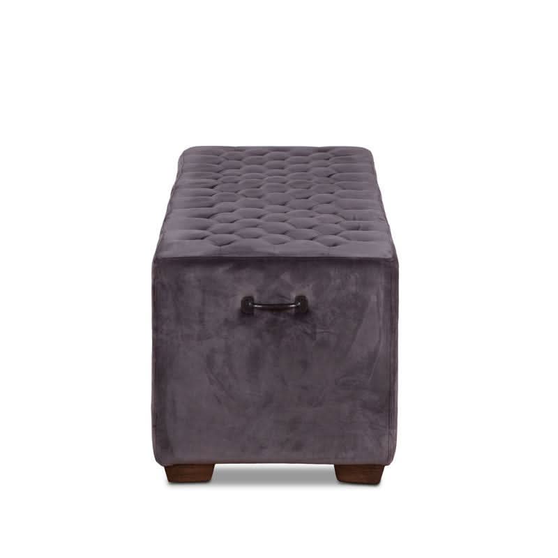 Arabella Mid - Century Modern Velvet Bench - Home Trends & Design