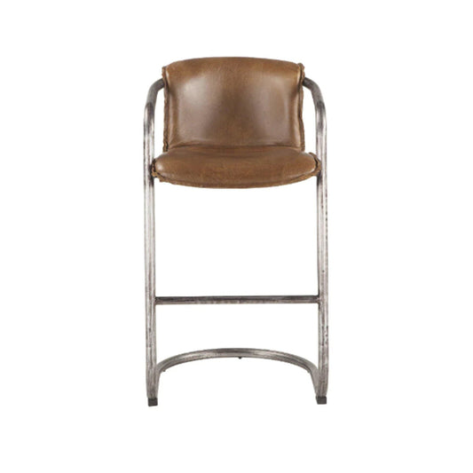 Chiavari Leather Bar Chairs, Set of 2