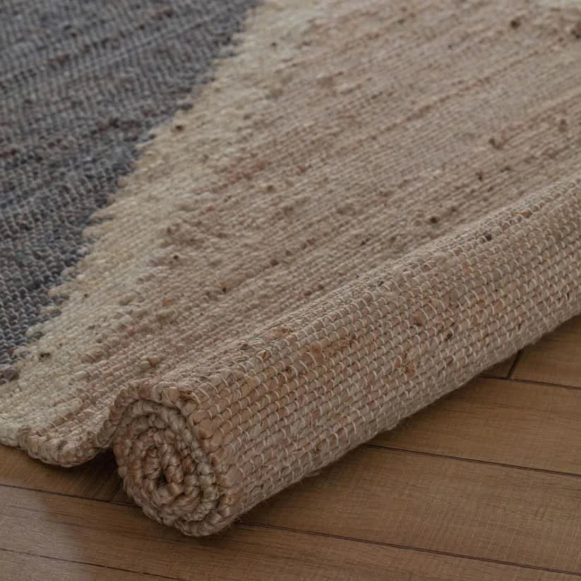 Mountains of the Moon Natural Gray & Ivory Jute Area Rug