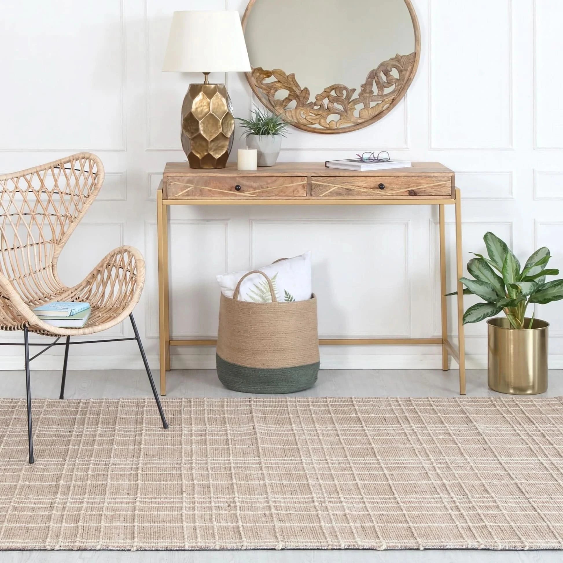 Okemah Jute and Wool Rug