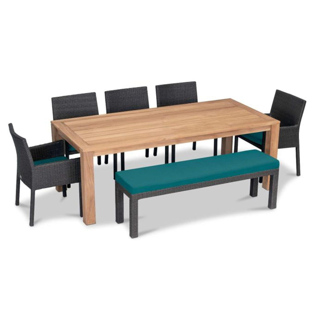 Arden Teak 7 Piece Bench Dining Set