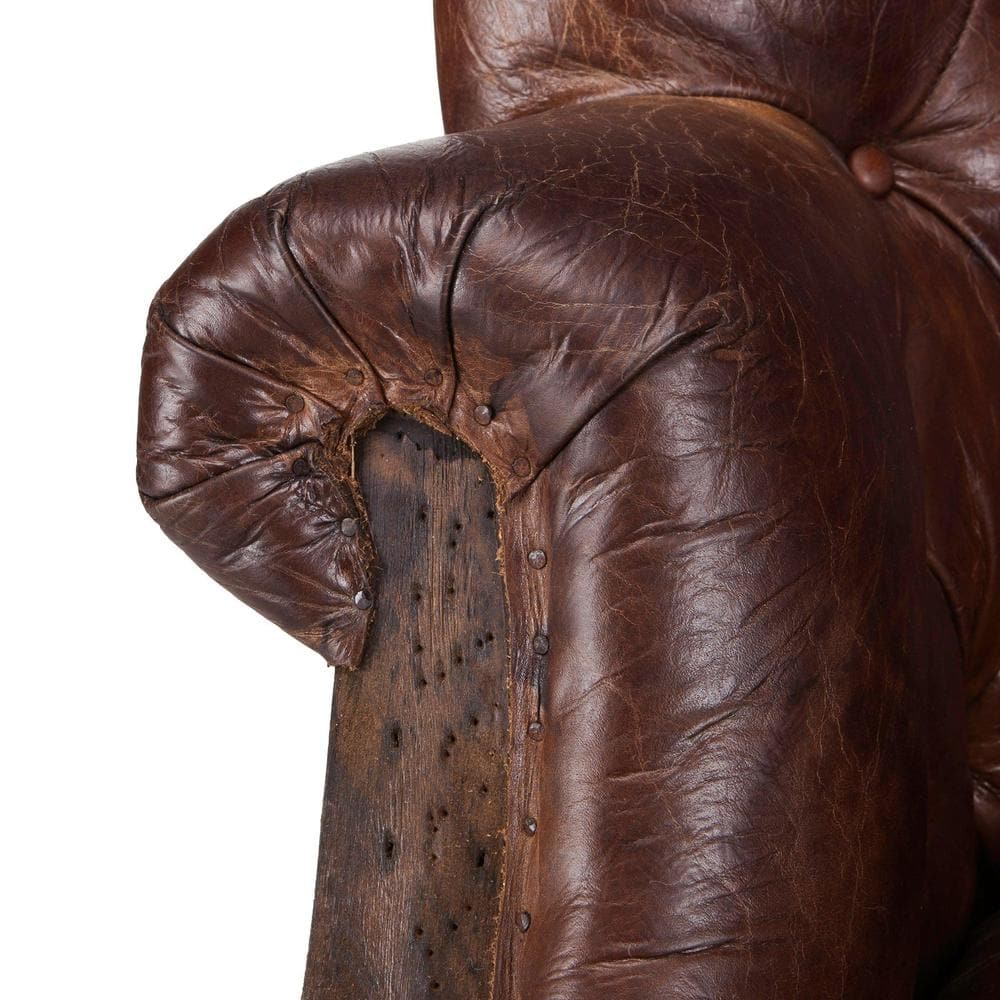 Charles Leather Tall Armchair