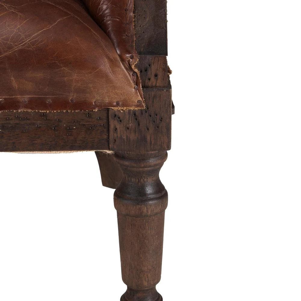 Charles Leather Tall Armchair