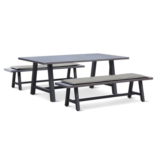 Commons 8 Seat Dining Set w/ Benches