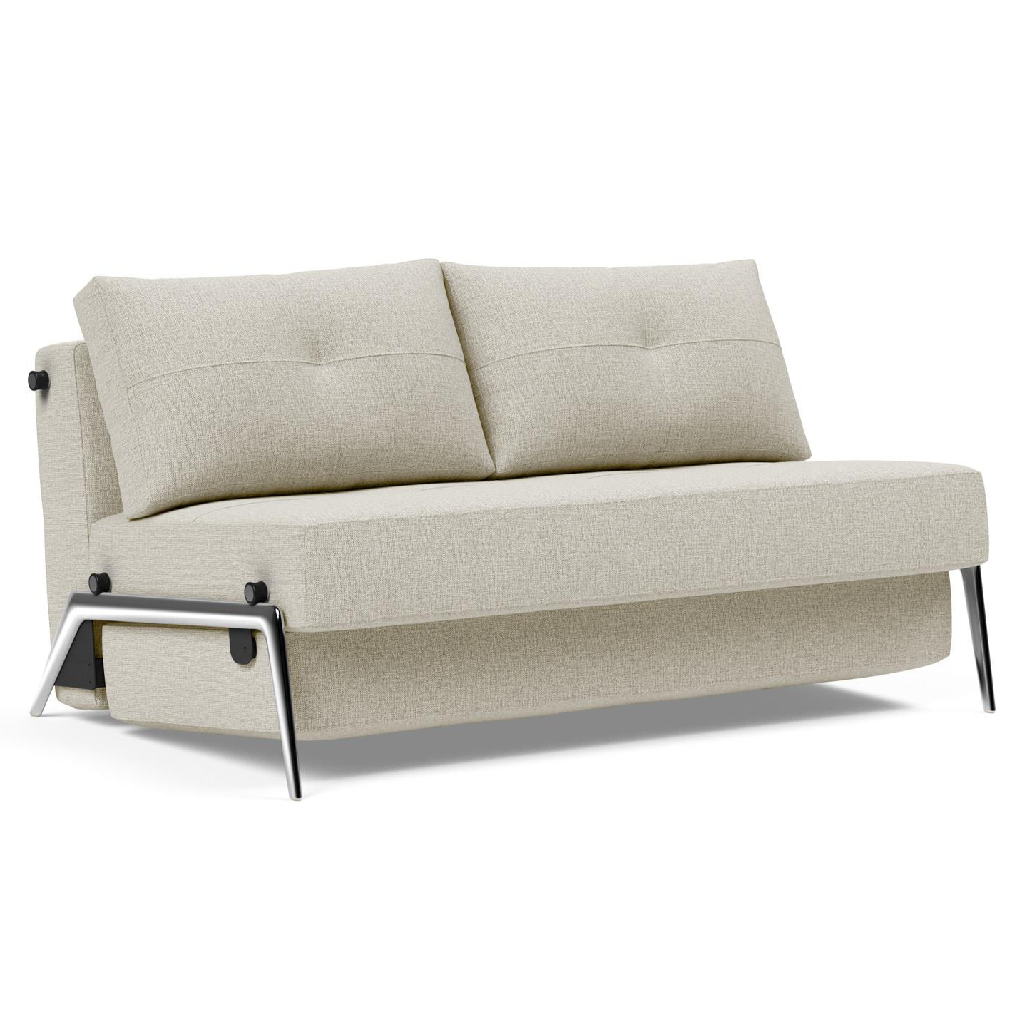 Cubed Full Size Sofa Bed With Aluminum Legs