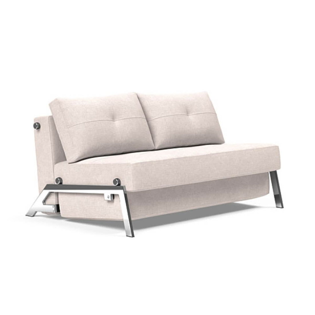 Cubed Full Size Sofa Bed With Chrome Legs