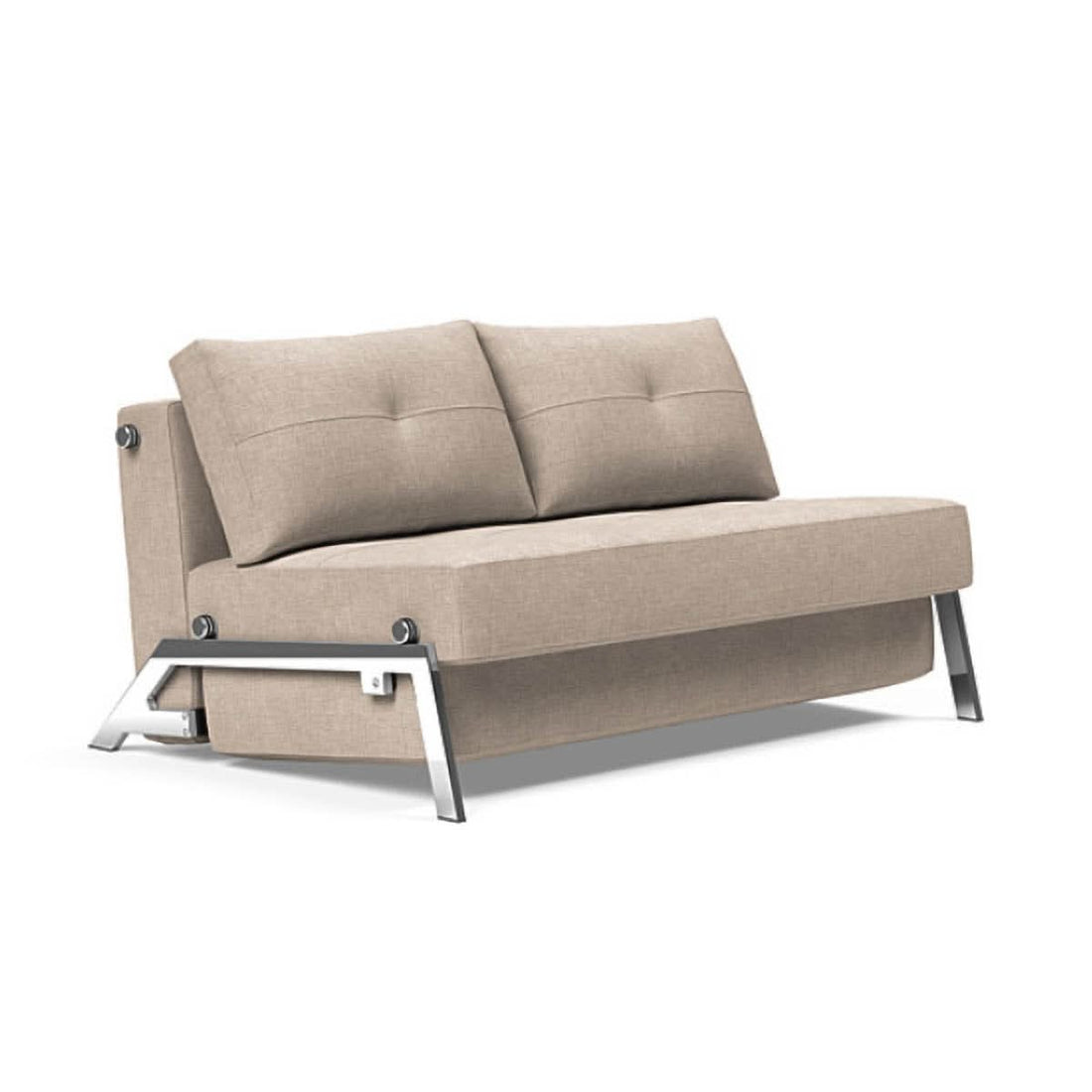 Cubed Full Size Sofa Bed With Chrome Legs