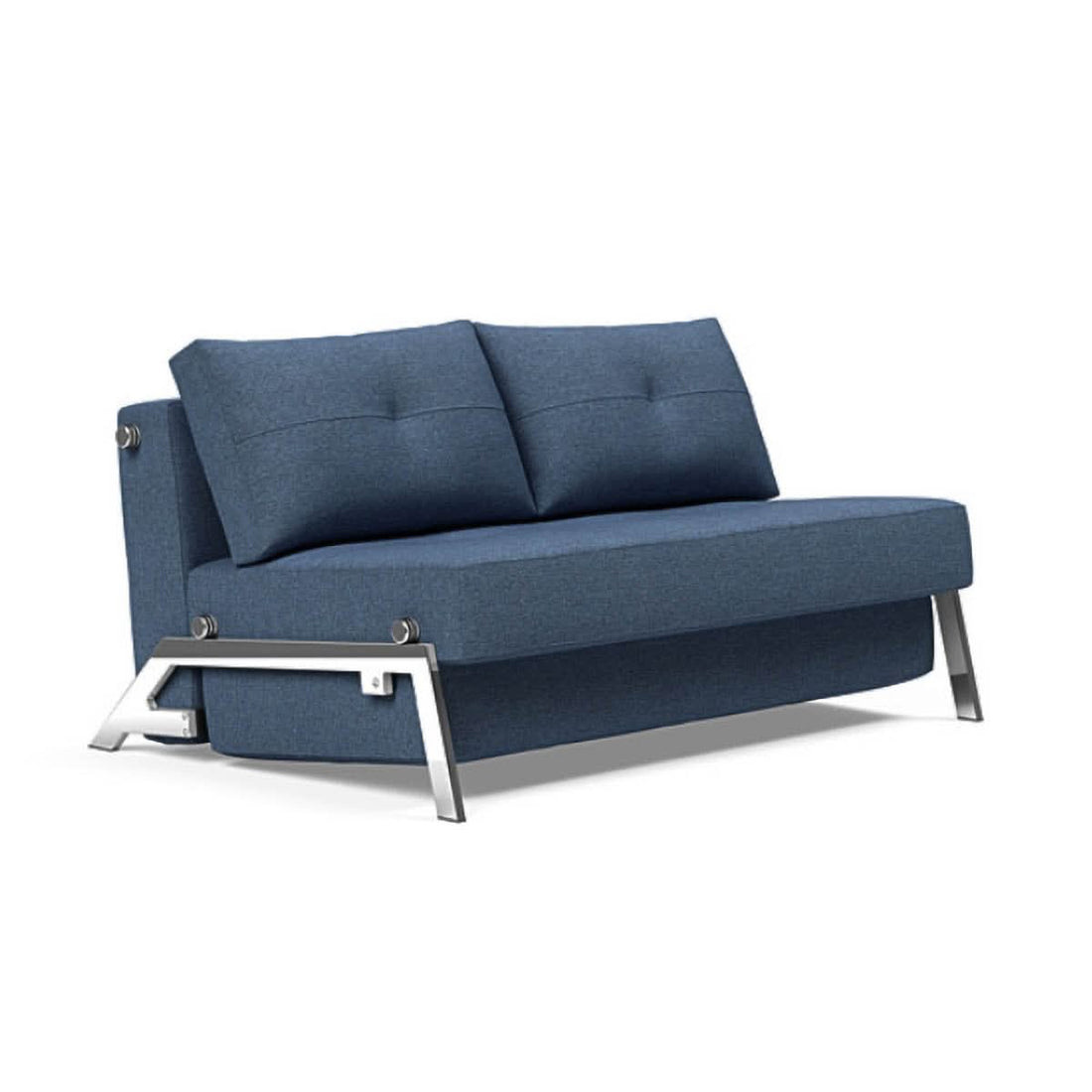 Cubed Full Size Sofa Bed With Chrome Legs