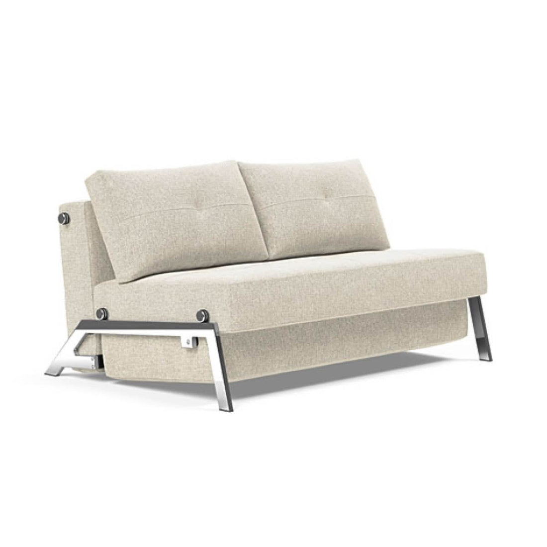 Cubed Full Size Sofa Bed With Chrome Legs