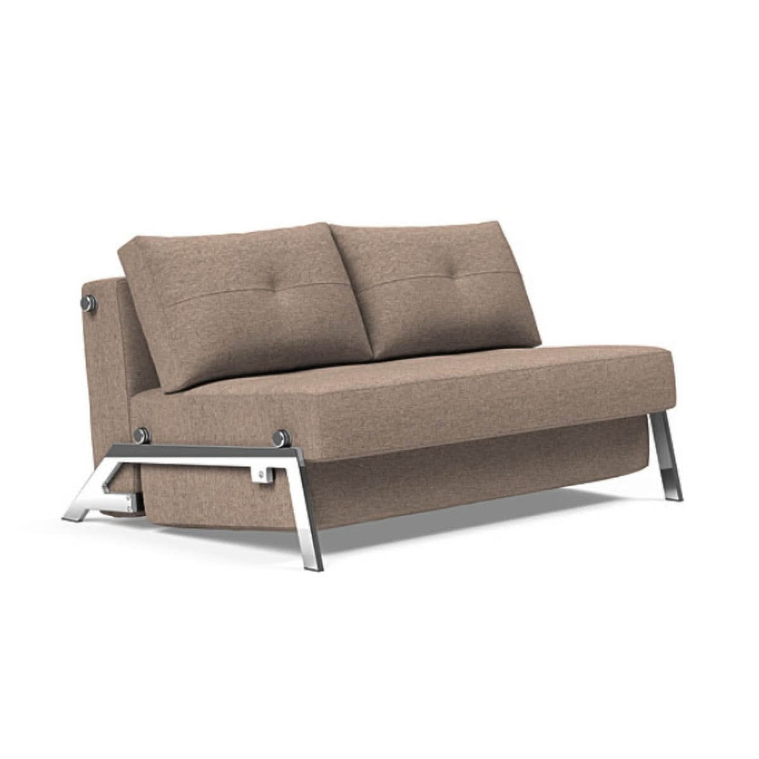 Cubed Full Size Sofa Bed With Chrome Legs
