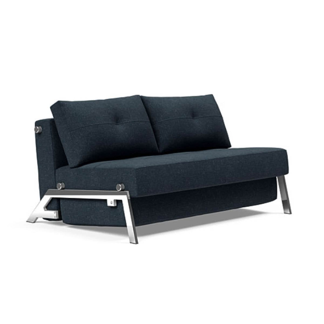 Cubed Full Size Sofa Bed With Chrome Legs