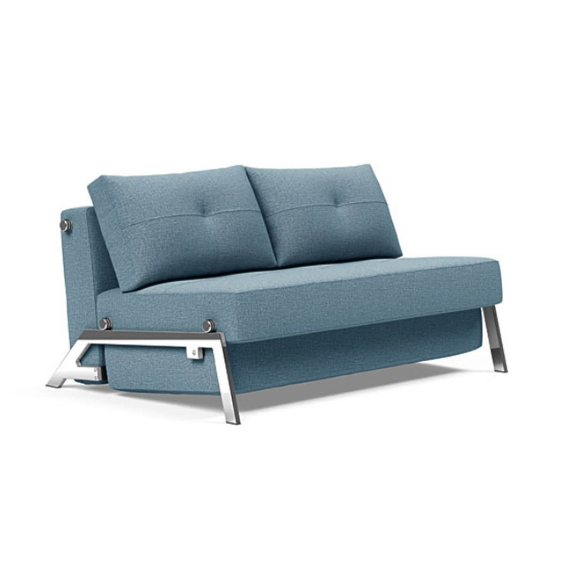 Cubed Full Size Sofa Bed With Chrome Legs
