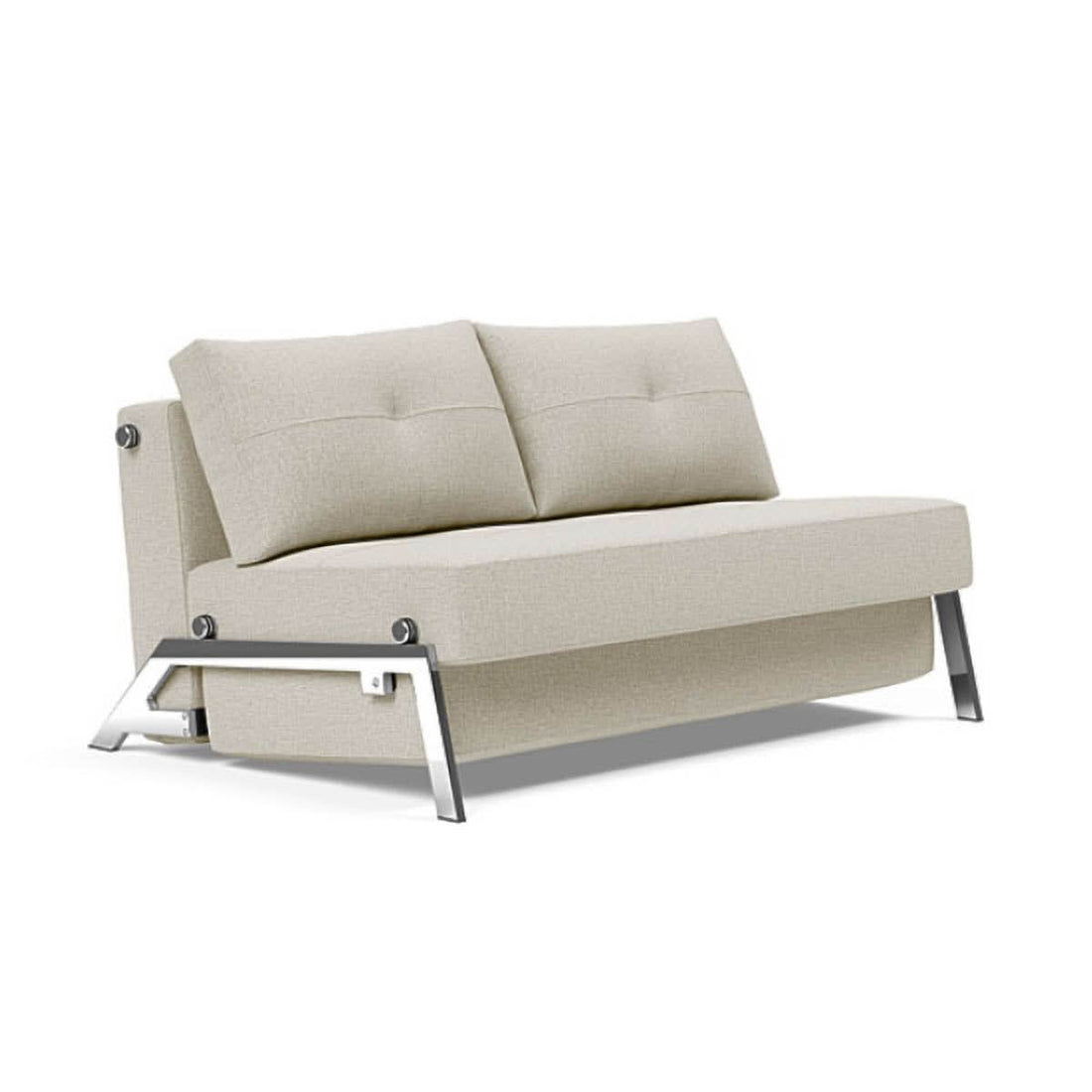 Cubed Full Size Sofa Bed With Chrome Legs