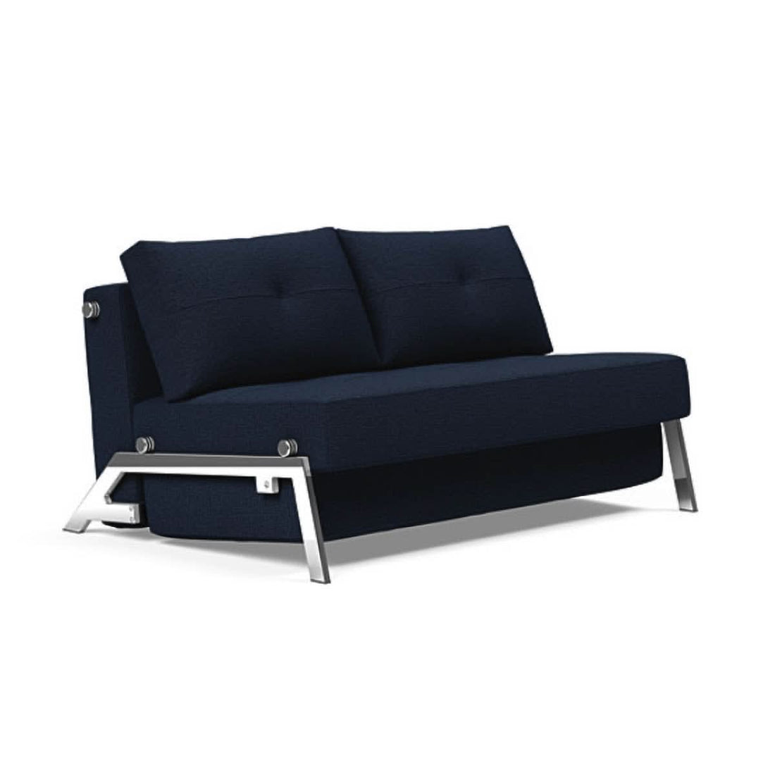 Cubed Full Size Sofa Bed With Chrome Legs