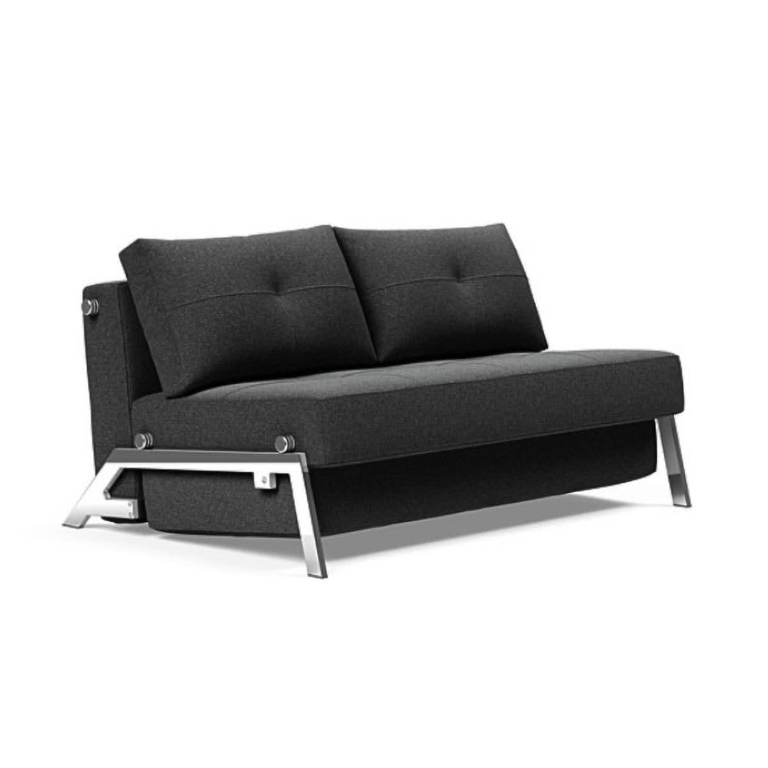Cubed Full Size Sofa Bed With Chrome Legs